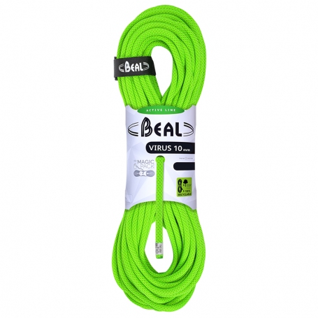 Lezecké vybavení - BEAL Virus 10mm solid green 80m