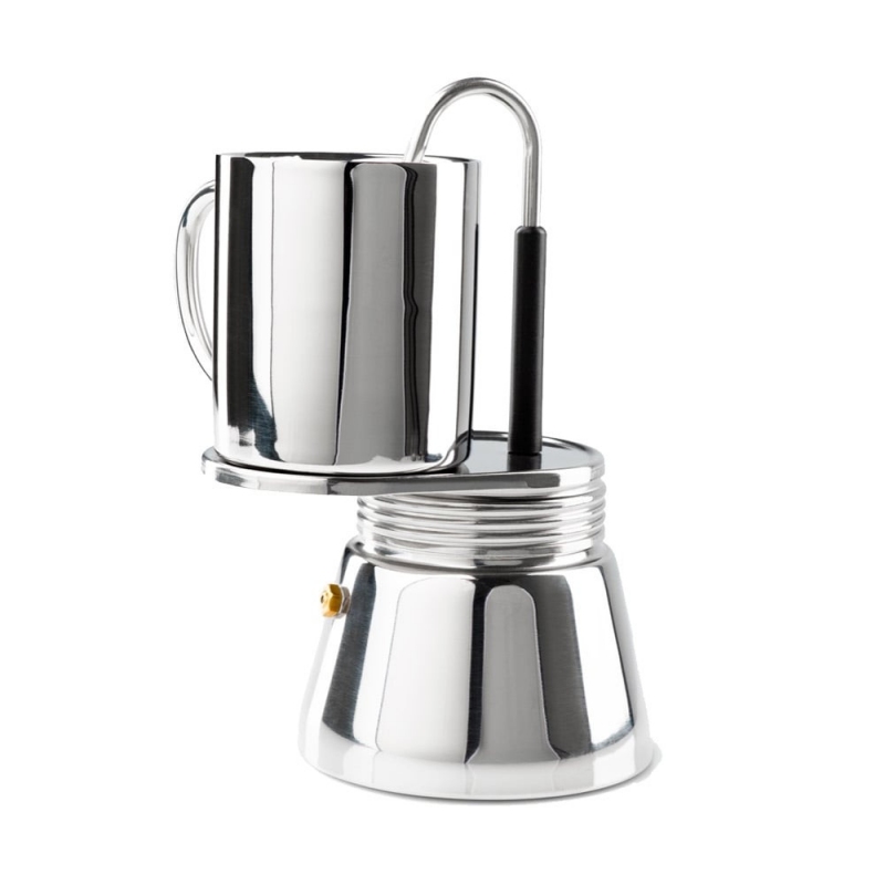 GSI Outdoors Stainless Mini Espresso 4 cup; 296ml