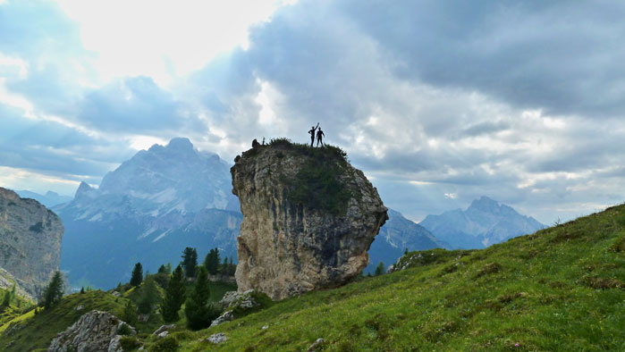 lezení v Dolomitech